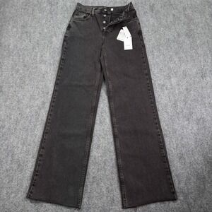 Subdued Jeans Women 26x32 Anthracite High Rise Straight Full Length $75 MSRP NEW
